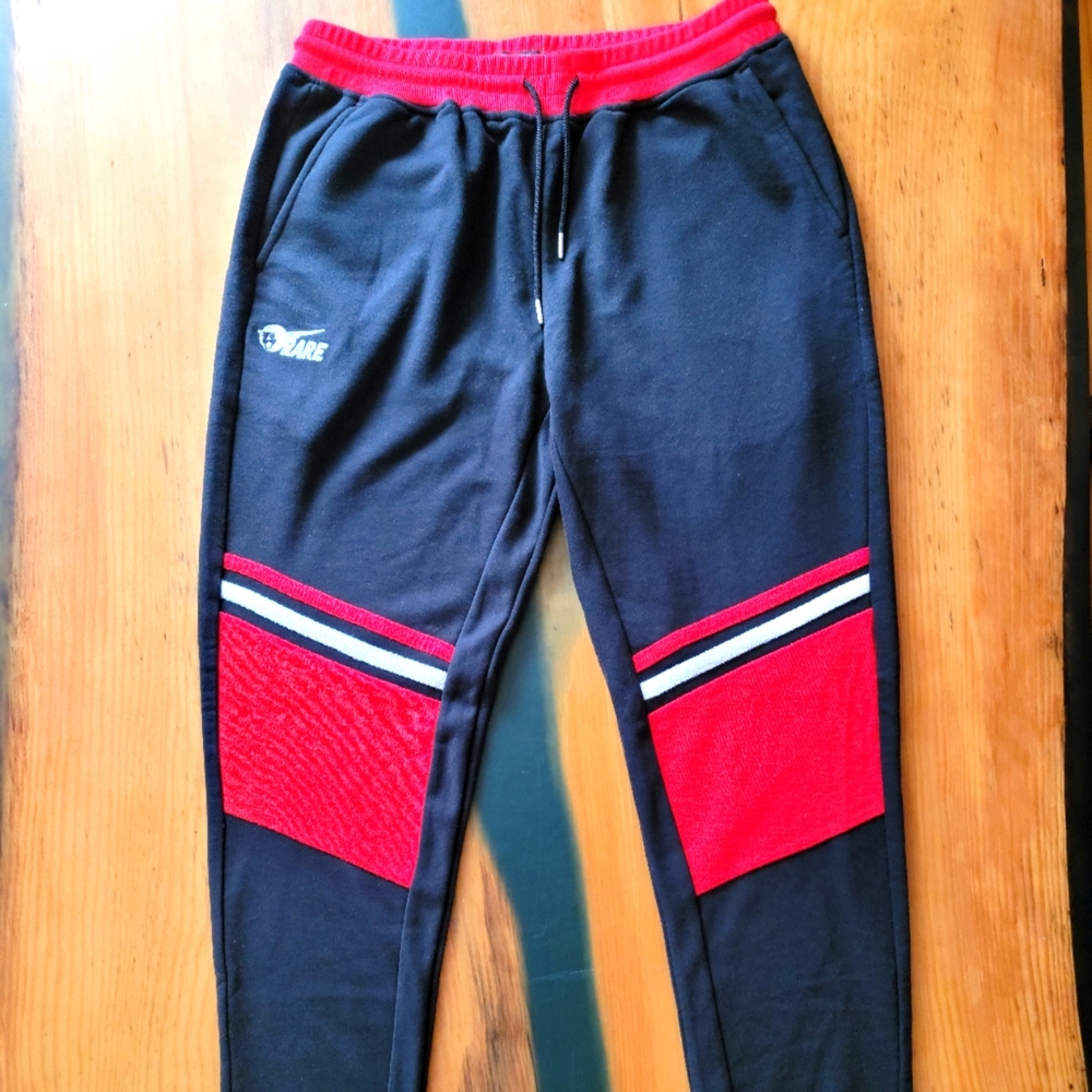 Black & Red Rare Joggers